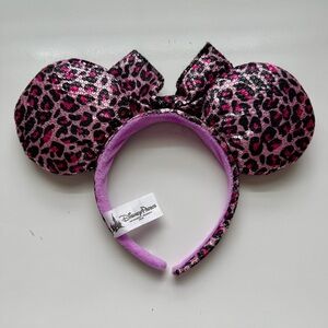 Disney Parks Authentic Pink Sequin Minnie Mouse Headband